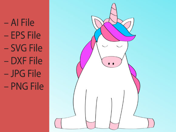 Download Cute Unicorn Vector Illustration - Vector Collection