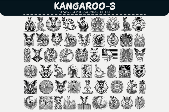 Download Kangaroo Vector Clipart – 54 Designs - Vector Collection