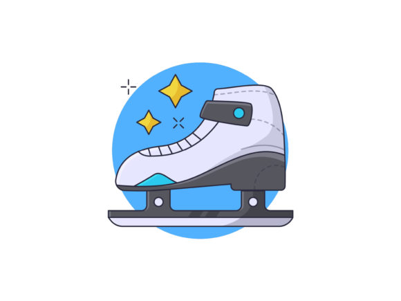 Download Ice Skate Shoes Vector Illustration - Vector Collection