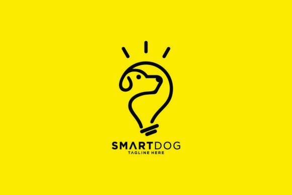 Download Smart Dog Vector Graphic Logo Line Style - Vector Collection
