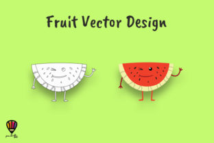 Download Cartoon Watermelon Vector Illustration - Vector Collection
