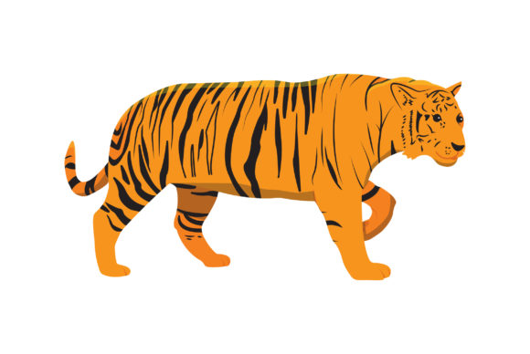 Download Tiger Vector Design Fill - Vector Collection