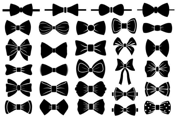 Download Bow Tie Silhouette - Silhouette Collection