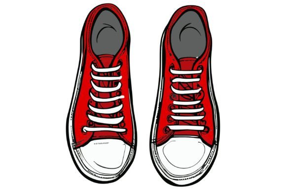 Download A Pair of Red Shoes Vector - Vector Collection