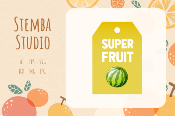 Download Fruit Tag Watermelon Vector Design Art - Vector Collection