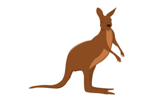 Download Kangaroo Vector Design Fill - Vector Collection