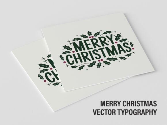 Download Merry Christmas Vector Typography V2 01 - Vector Collection