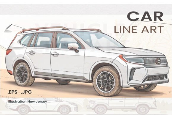 Download Car Line Art Vector Bundle - Vector Collection
