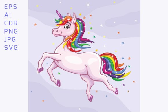 Download Colorful Unicorn Vector Illustration - Vector Collection