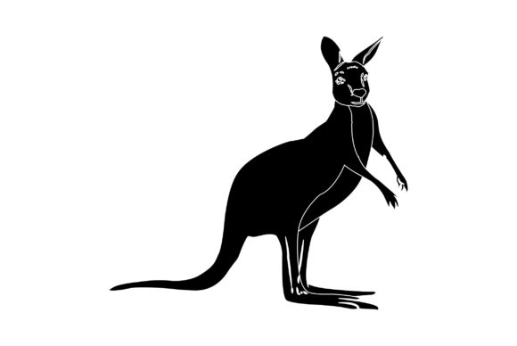 Download Kangaroo Vector Design Solid Color - Vector Collection