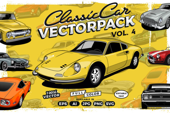 Download Classic Car Vector Collection Volume 4 - Vector Collection