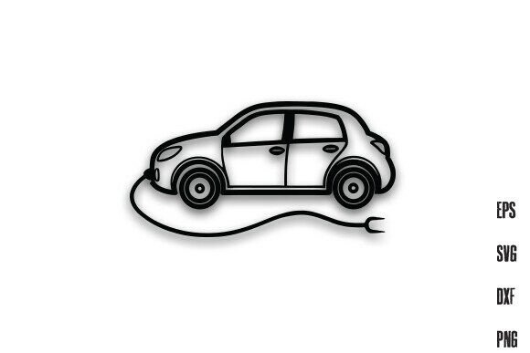 Download Electronic Car Line Art Silhouette PNG - Silhouette Collection