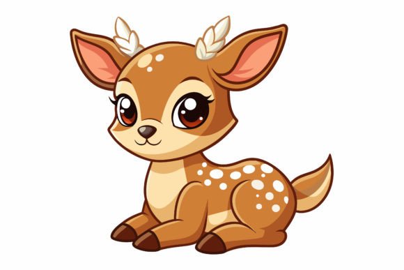 Download Cute-baby-deer Vector Illustration - Vector Collection
