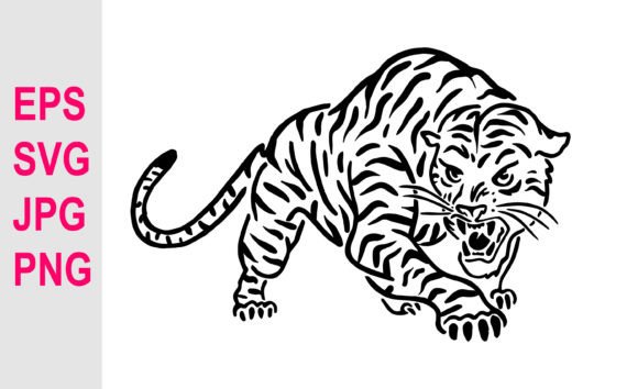 Download Hand Drawing Tiger Illustration SVG - Svg Collection