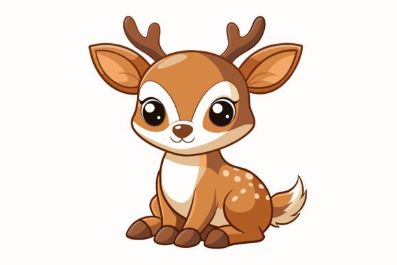 Download Cute-baby-deer Vector Illustration - Vector Collection