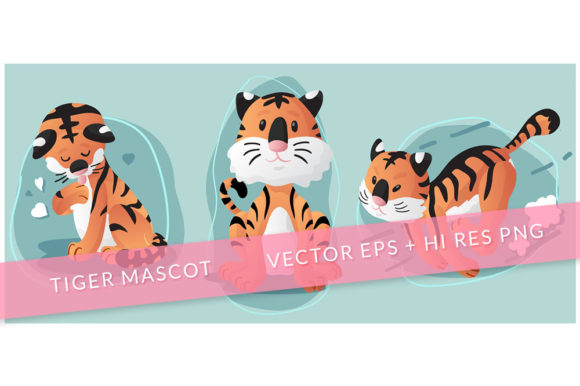 Download Little Tiger Vector Illustration - Vector Collection
