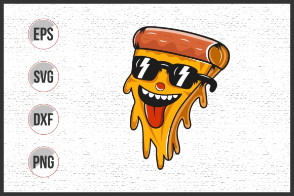 Download Cute Slice Pizza Vector Illustration - Vector Collection