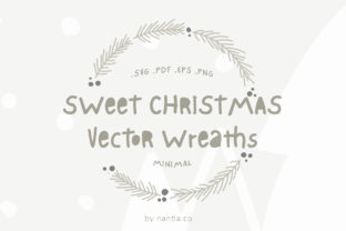 Download Sweet Christmas Vector Wreaths - Vector Collection