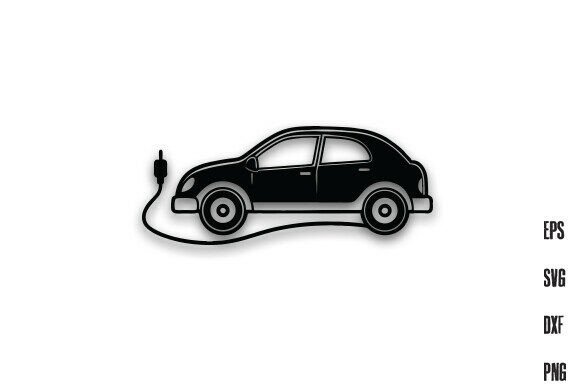 Download Electronic Car Line Art Silhouette PNG - Silhouette Collection