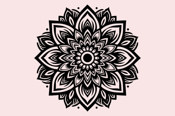 Download Mandala Pattern Flower Vector Art Design - Vector Collection