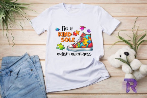Download Be a Kind Sole Autism Puzzle Shoes PNG - Premium Resources