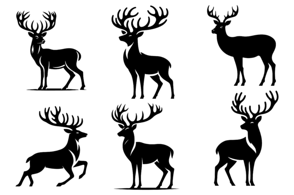 Download Deer Vector Illustrations Design - Vector Collection