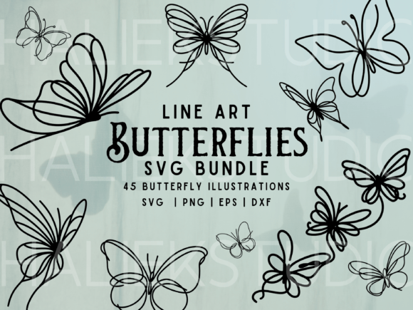 Download Line Art Butterfly SVG Illustrations - Svg Collection