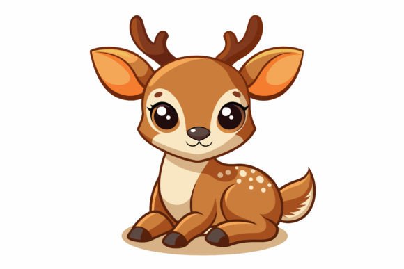 Download Cute-baby-deer Vector Illustration - Vector Collection