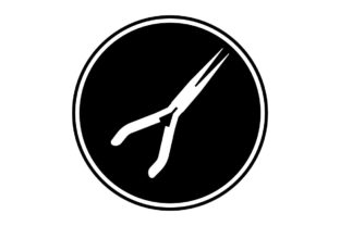Download Pliers Icon on Black Circle - Vector - Vector Collection