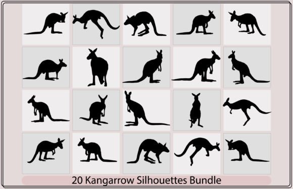 Download Kangaroo Vector Silhouette - Vector Collection