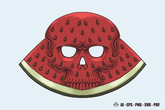 Download Skull Watermelon Vector Illustration - Vector Collection