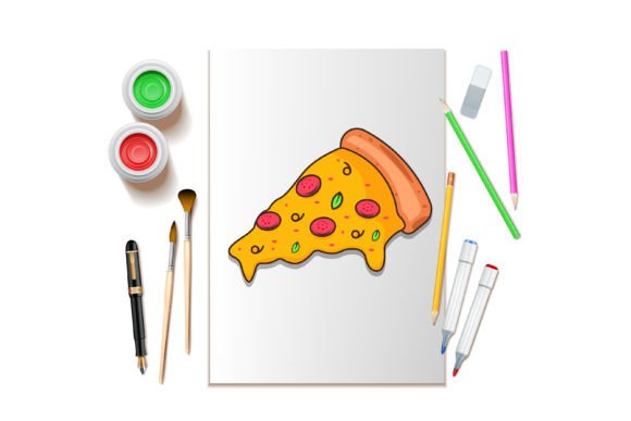 Download A Slice of Pizza Vector Art - Vector Collection