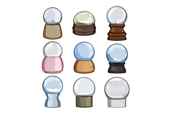 Download Snow Ball Set Cartoon Vector Illustratio - Vector Collection