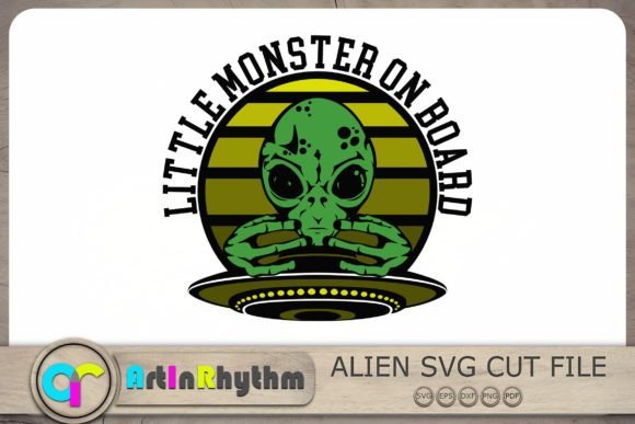 Download Little Monster on Board Svg, Alien Svg - Svg Collection