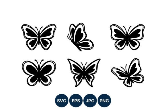 Download Black and White Butterfly Vector - Vector Collection