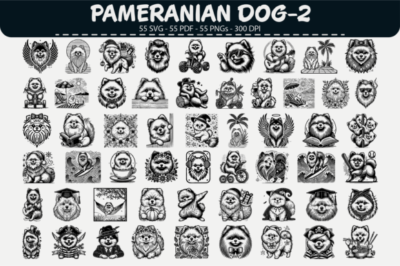 Download Pomeranian Dog Vector – 55 Designs - Vector Collection