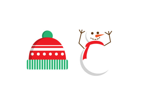 Download Hat and Snowman Christmas Vector Set - Vector Collection
