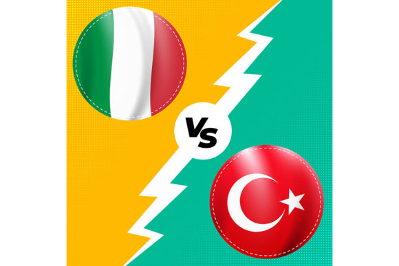 Download Rivalry 2021 Turkey and Italy. Vector - Vector Collection