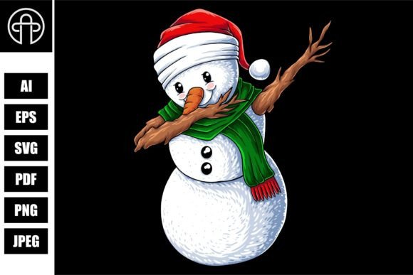 Download Snowman Dabbing Dance Christmas Vector - Vector Collection