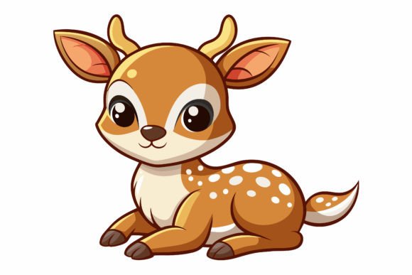 Download Cute-baby-deer Vector Illustration - Vector Collection
