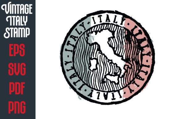 Download Vintage Hand Drawn Italy Vector Stamp - Vector Collection