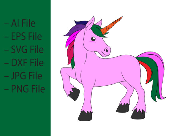 Download Cute and Pretty Unicorn Vector - Vector Collection