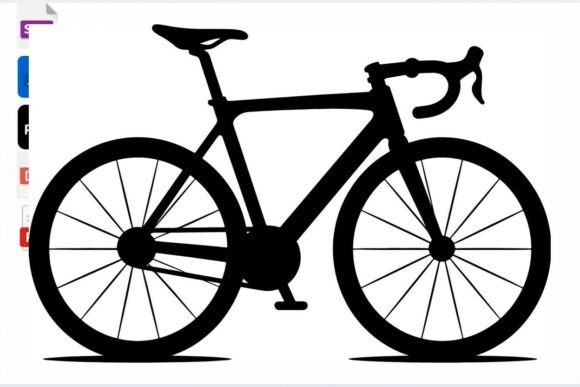 Download Road Bike Silhouette Vector Graphic Art - Vector Collection