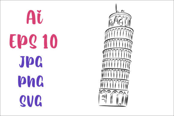 Download Leaning Tower of Pisa Vector Sketch - Vector Collection