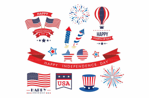Download Fourth of July Clip Art Vector Graphic - Vector Collection