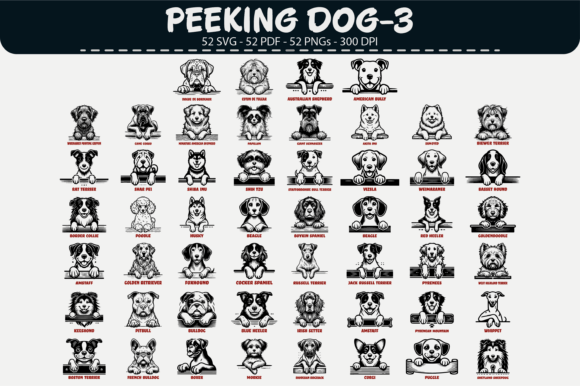 Download Peeking Dog Vector Clipart – 52 Designs - Vector Collection