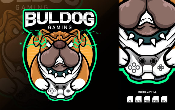 Download Stock Vector Angry Buldog Gaming Esport - Vector Collection